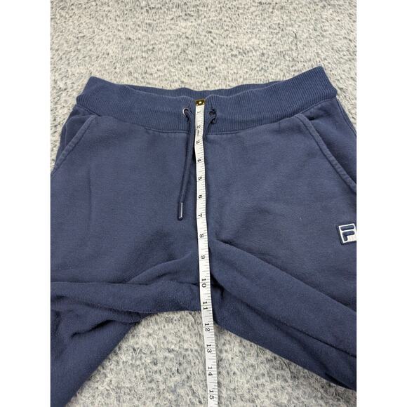 Fila Sweatpants Adult Small Blue Stretch Drawstring Gym Fitness Active Tapered - Picture 8 of 11